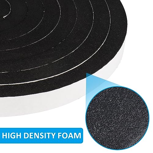 DGSL Foam Insulation Tape, 1In x 3/4In x 16.5Ft Weather Stripping Door Seal Strip for Doors and Windows,Sliding Door,Sound Proof Soundproofing Door Seal,Weatherstrip,Air Conditioning Seal Strip - Image 3