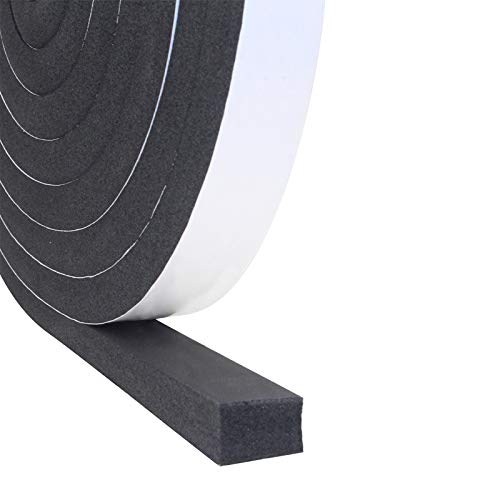 DGSL Foam Insulation Tape, 1In x 3/4In x 16.5Ft Weather Stripping Door Seal Strip for Doors and Windows,Sliding Door,Sound Proof Soundproofing Door Seal,Weatherstrip,Air Conditioning Seal Strip - Image 1