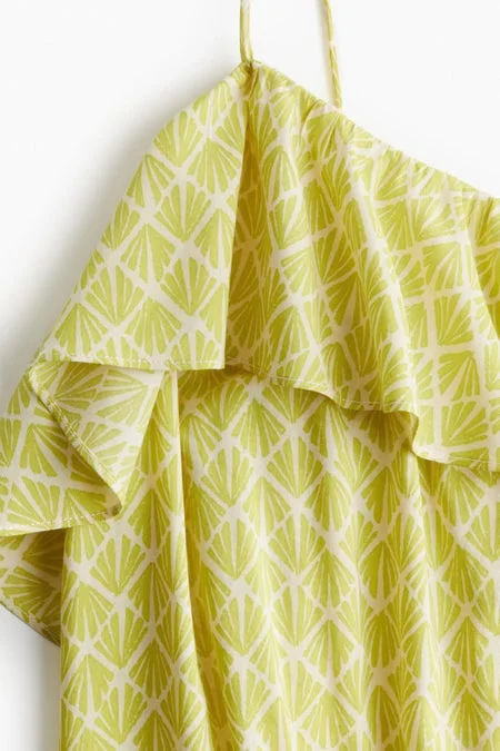 H&M Frill-Trimmed Strappy Dress