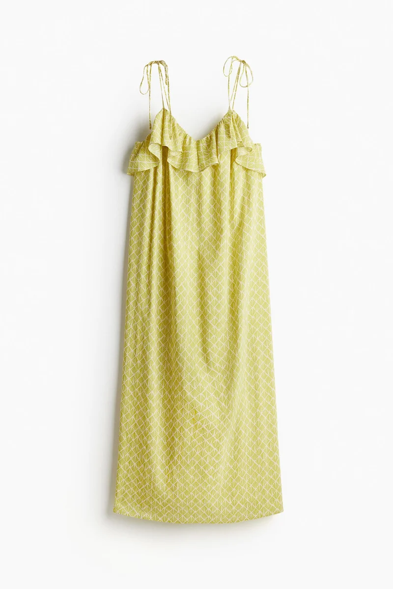 H&M Frill-Trimmed Strappy Dress