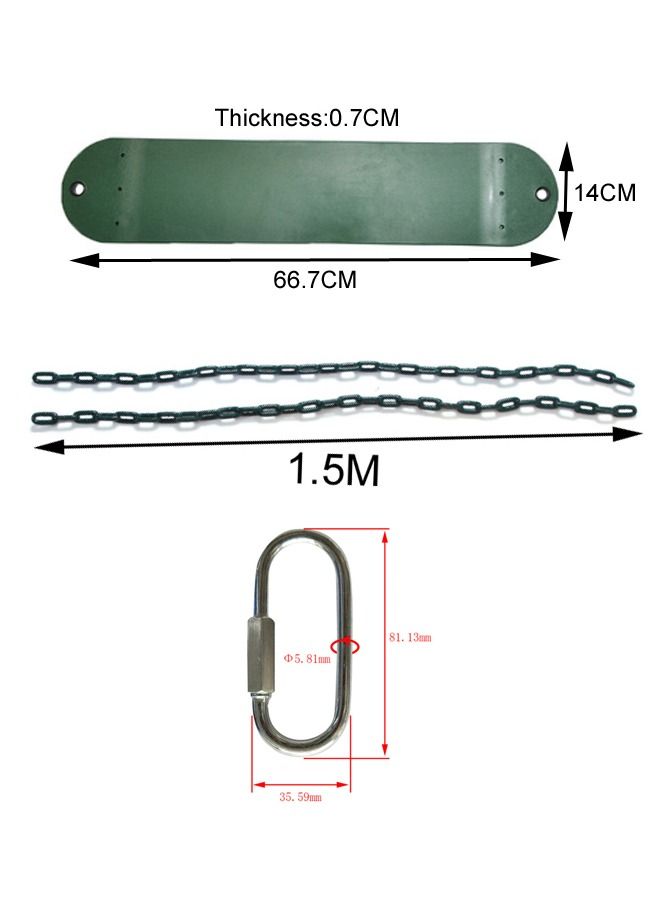 شيانغ يو XIANGYU مقعد سوينغ مع سلاسل وأبازيم قفل اللون الأخضر - Image 3