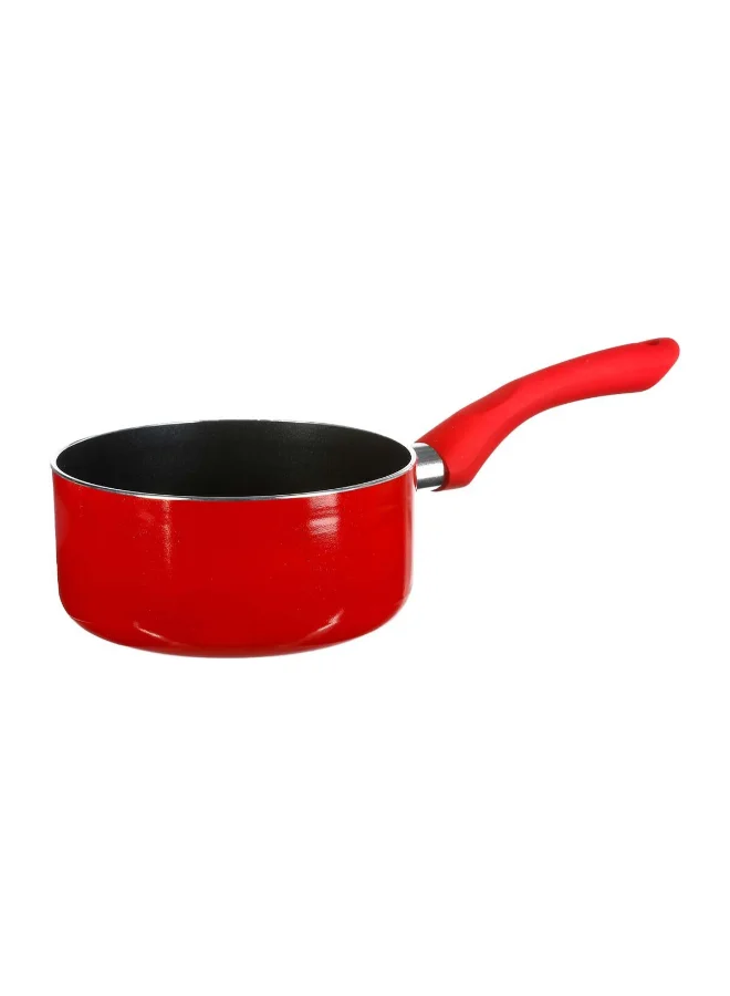 Five Simply Smart Essentielle Aluminum Induction Saucepan Red and Black 20cm 128847
