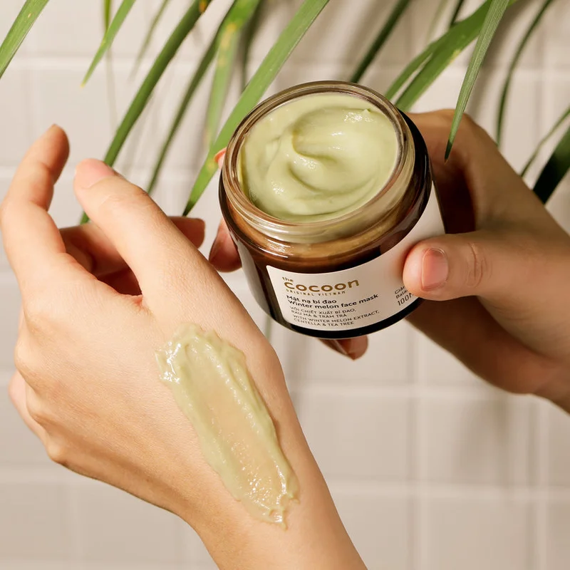 The Cocoon Original Vietnam  The Cocoon Original Vietnam Winter Melon Face Mask, Acne Treatment Clay Mask with Centella and Tea Tree, Oil Control Pore Cleansing Face Mask, Vegan Blemish Clearing Skincare, 100ml  | Best Price UAE
