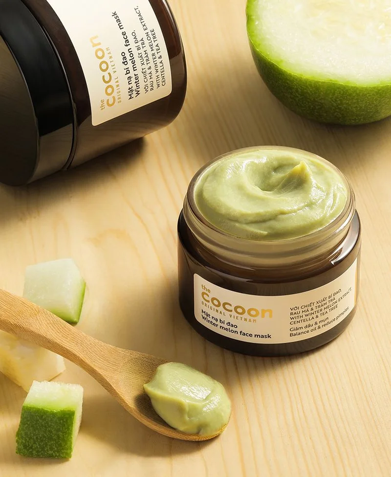 The Cocoon Original Vietnam  The Cocoon Original Vietnam Winter Melon Face Mask, Acne Treatment Clay Mask with Centella and Tea Tree, Oil Control Pore Cleansing Face Mask, Vegan Blemish Clearing Skincare, 100ml  | Best Price UAE