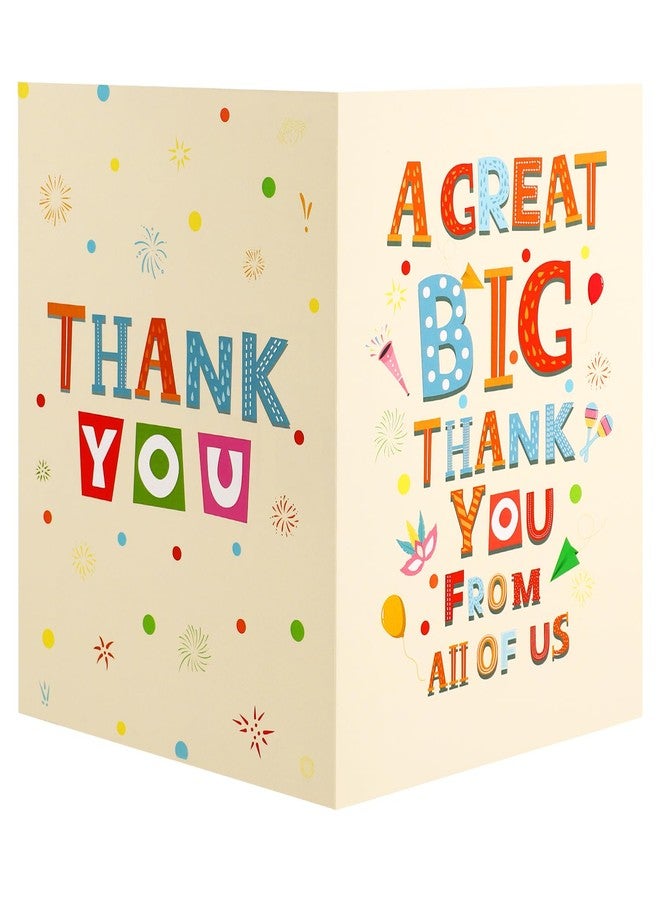 Gosknor Large Thank You Card, 15.75x10.63in Big Thank You Jumbo Giant Greeting Card Farewell with Envelope Retirement Goodbye Leaving Gift for Coworker Colleague Teacher (Light Yellow) - Image 1