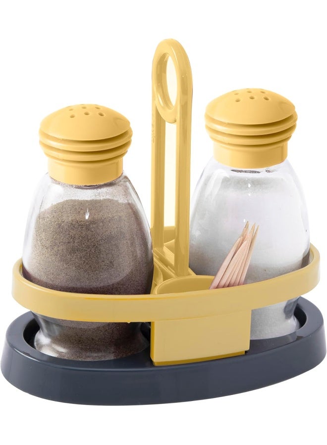 Servewell HARMONY 2 pcs 95 cc Salt Shaker Set With Base-Sand