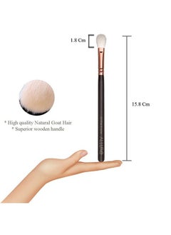 allure Professional Makeup Brushes For Eyes Rose Gold Flat Blender Brush  - Image 3