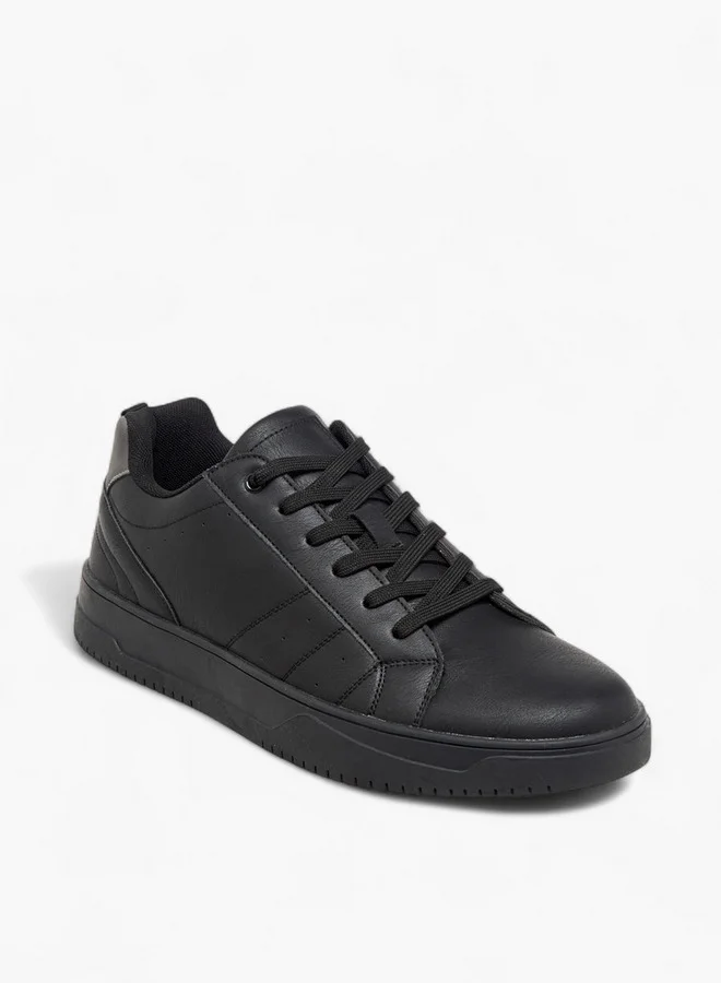 LBL by Shoexpress Men's Panelled Lace-Up Sneakers
