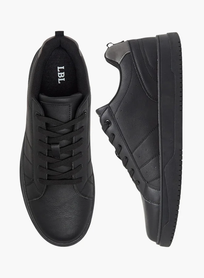 LBL by Shoexpress Men's Panelled Lace-Up Sneakers