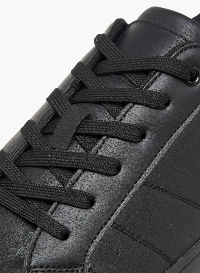 LBL by Shoexpress Men's Panelled Lace-Up Sneakers