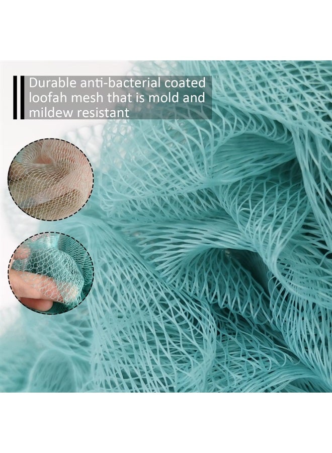 WOBEVB Back Scrubber for Shower, Long Handle Back Loofah Shower Brush, Bath Brush for Women Men, Soft Nylon Mesh Back Cleaner Washer, Loofah Sponge Exfoliating Body Scrubber for Skin Care - Image 2