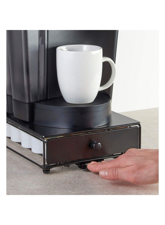 Nifty Solutions Nifty Solutions Capacity Nifty Rolling Mini Black Finish, Compatible with K-Cups, 24 Pod Pack Holder, Compact Under Coffee Pot Storage Drawer, Slim Home Kitchen Counter Organizer - Image 2