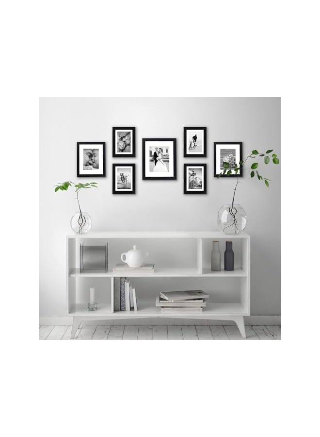 The Bros إطار صور كولاج، 7 حزم من إطارات الصور لتزيين الجدران، مجموعة إطارات للتركيب على الجدار أو العرض على الطاولة - Image 5