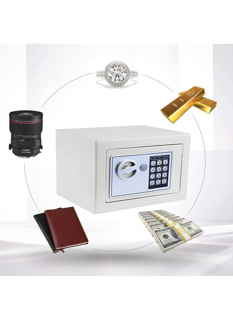 BESTOW Bestow Digital Electronic Safe LockerBox for Home Shops Office and personal use for Jewellery Money Valuables White  - Image 5
