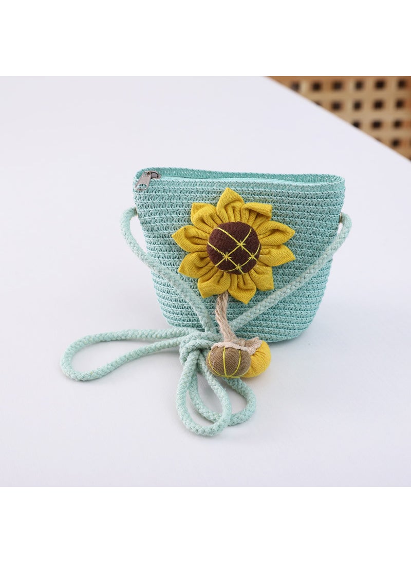 Generic Girls Trendy Crossbody Mini PurseSunflower bag Green Sunflower bag Green 