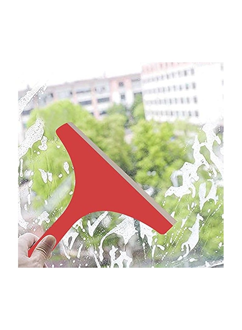 erorex Kitchen Platform & Glass Squeegee Wiper All-Purpose Cleaning Windows Car Windshield Bathroom Mirrors Table Cleaner (Set of 3, Random Colours) - Image 5