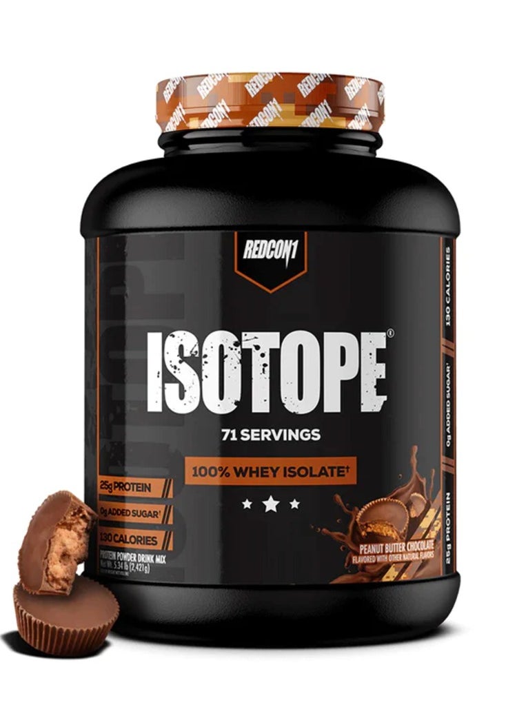 REDCON1 Isotope 100% Whey Isolate 2421g Peanut Butter Chocolate Flavor  - Image 1