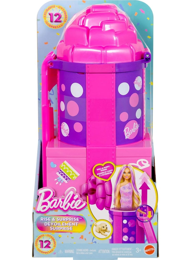 Barbie Party Unboxed Surprise And Slide JKF66 , Accessories, Pet Birthday Series with 12 Surprises - Image 2