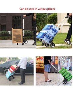 SUNRISE Folding Hand Truck Trolley Big Capacity Aluminum Portable Folding Hand Cart Trolly And Dolly With Wheels  - Image 3