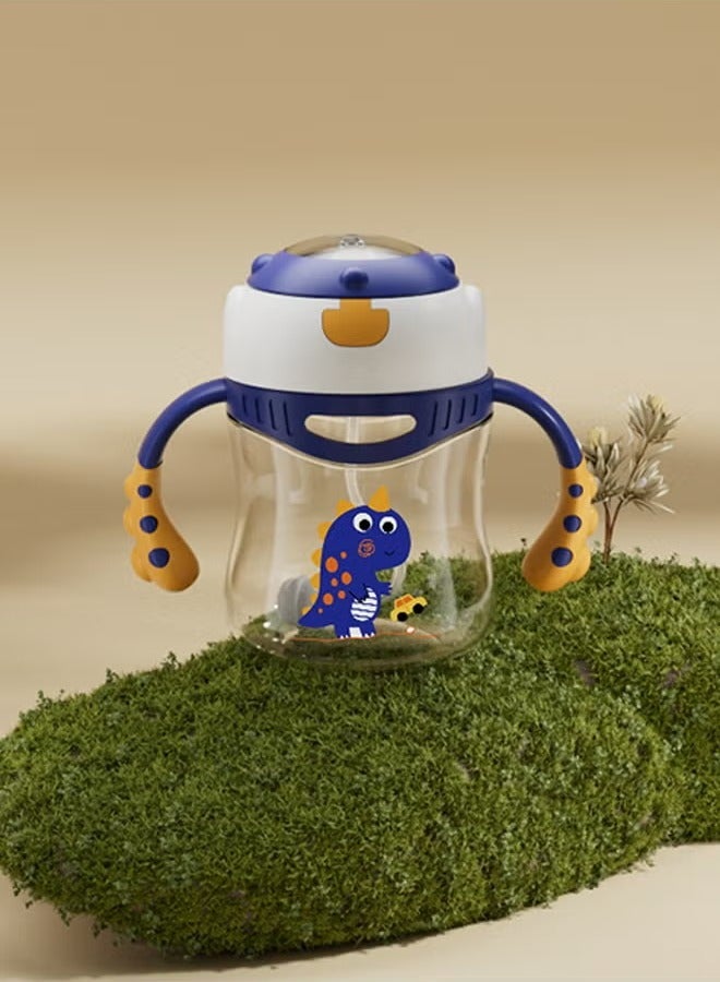 Excellent Children's Straw Cup, Baby Duckbill Cap, Anti-Choking Learning Cup For Babies Over 6 Months Old - Dark Blue - Image 2