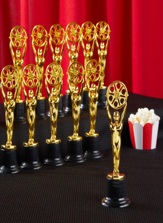 Juvale Mini Trophies - Film Reel Awards - Mini Trophy Party Favors - Trophy Award Pack - Pack of 12, 6.1 in Height, Gold & Black - Image 3