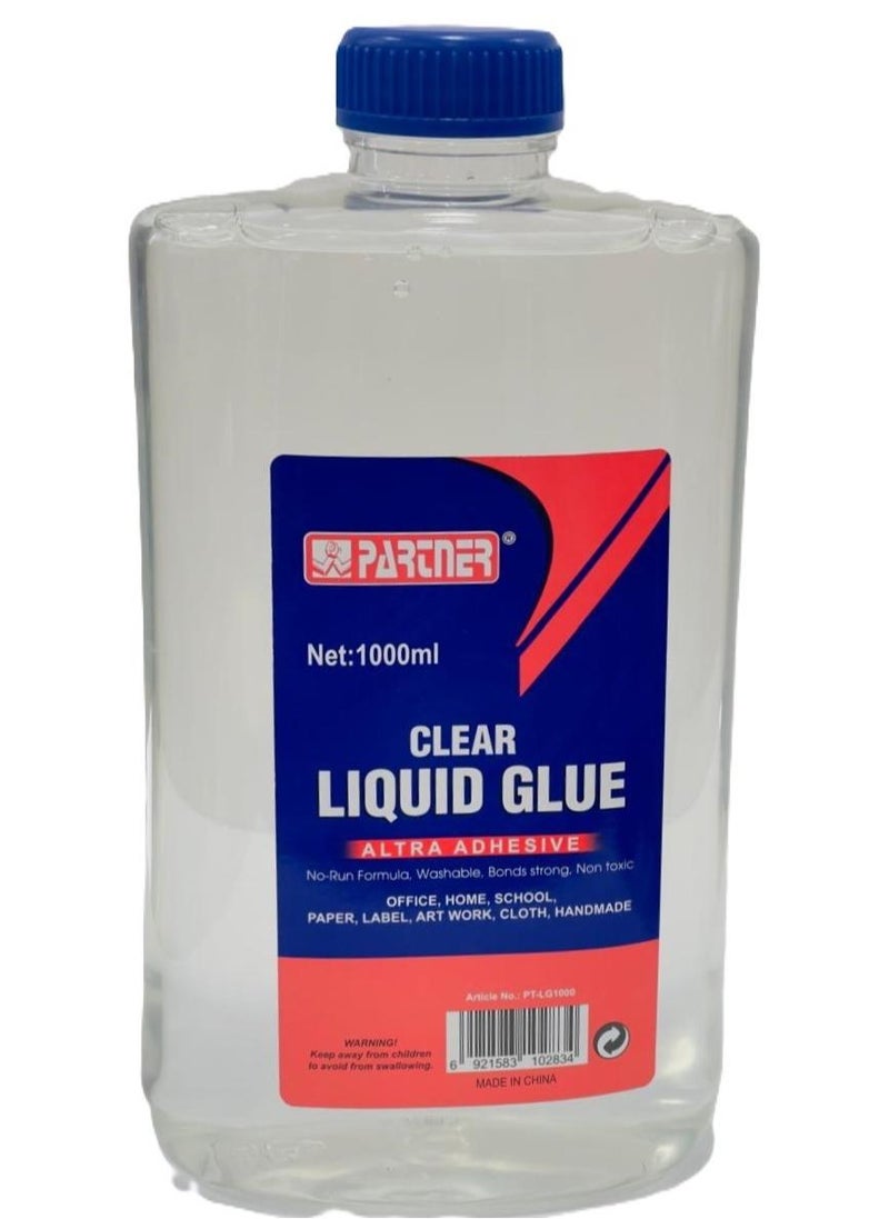 Washable Clear Liquid Glue 1000ml Content