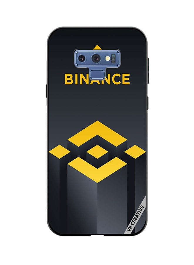 VR CREATIVE Protective Case Cover For Samsung Galaxy Note 9 Binance Logo Design Multicolour - Image 1