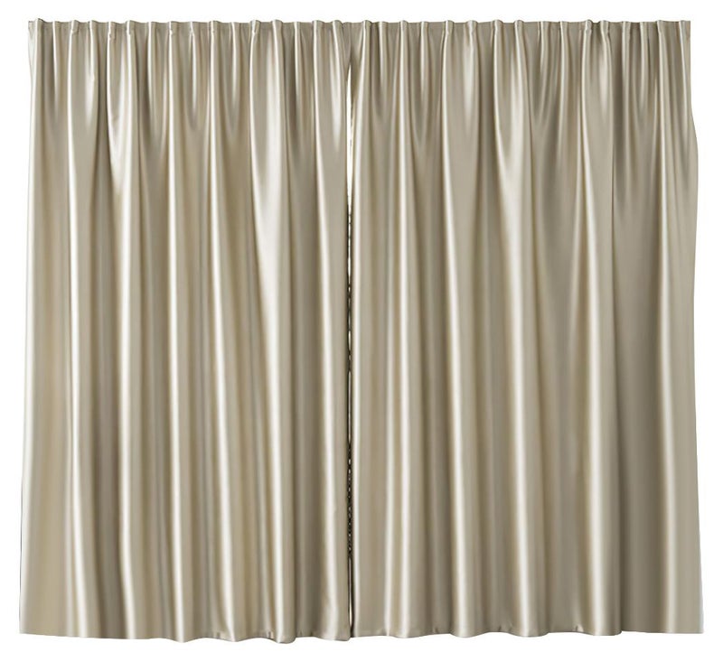 Velcro High Blackout Curtains, 1 Panel Without Rods and Thermal Insulated Window Curtains for Bedroom and Living Room (Gold 150W x 200H cm) - Image 1