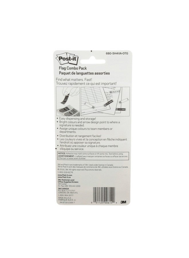 Post-it Flags Combo Pack, 1/2" And 1", Assorted Bright Colors, 320/Pack (680Sh4Vaotg) - Image 5