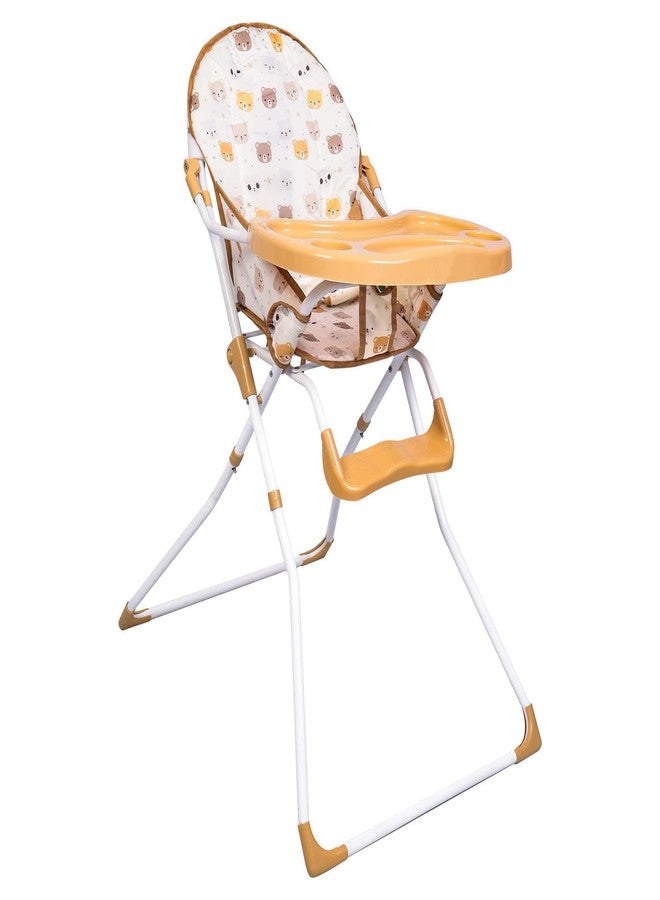 FLIPZON Deluxe High Chair for Newborn Baby|Portable High Chair with Footrest for Baby| Multifunctional High Chair with Tray for Infant, 6 Months+ (Beige) - Image 1