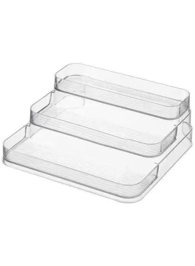 Versatile acrylic ladder-style organizer for organizing cosmetics, bookshelves, spice jars, and kitchen utensils x - Image 1