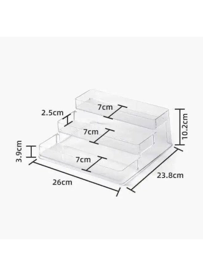 Versatile acrylic ladder-style organizer for organizing cosmetics, bookshelves, spice jars, and kitchen utensils x - Image 3