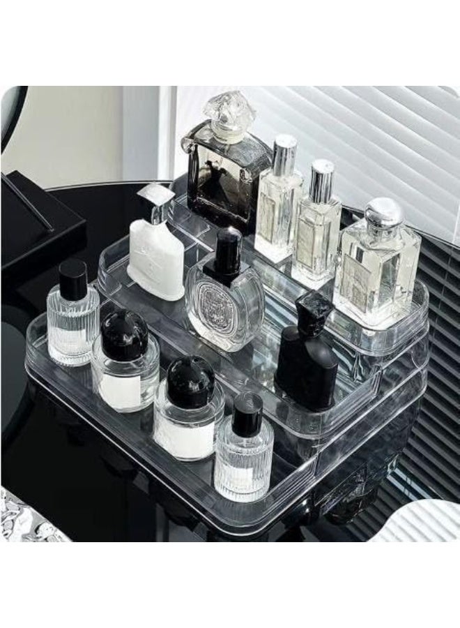 Versatile acrylic ladder-style organizer for organizing cosmetics, bookshelves, spice jars, and kitchen utensils x - Image 4