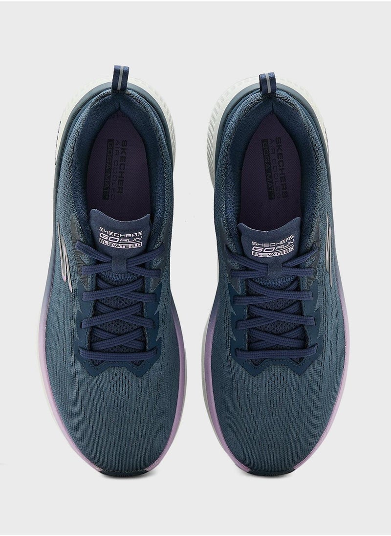 Skechers GO Run Elevate 2.0 Women's Navy Lace-Up Shoes - Image 4