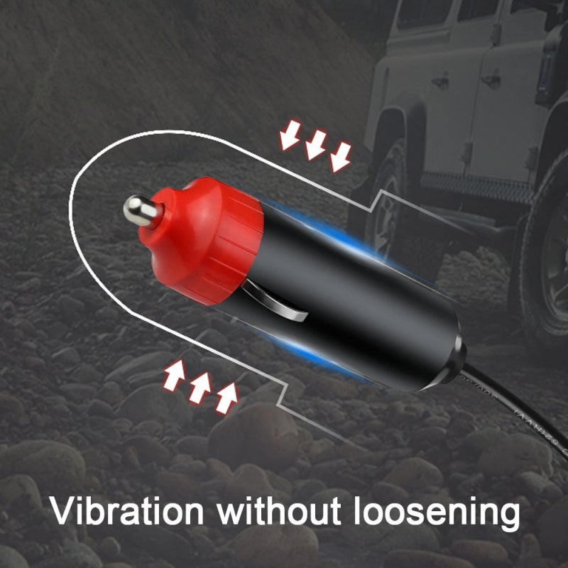Car Heater Fan: 12V/24V Black Alloy Heating Wire - 360° Rotation Quick Defog Defrost Multifunctional Heating Cooling Plug And Play Silent Operation for 12V/24V Car Van Truck SUV - Image 4