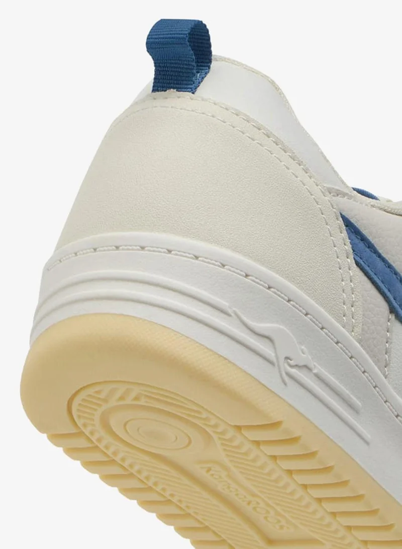 kangaROOS WHITE Women's Panelled Sports Shoes With Lace-Up Closure for Women | Best Price UAE