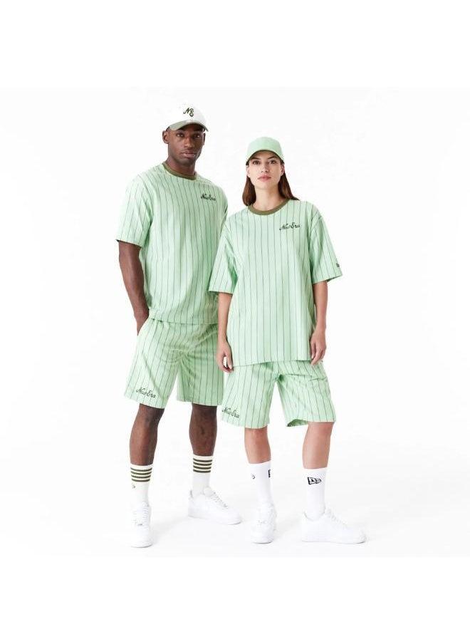 NEW ERA Pinstripe Oversized T-Shirt  - Image 4