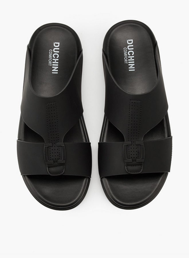 دوتشيني صنادل رجالية عربية سهلة الارتداء بنقوش - Image 2