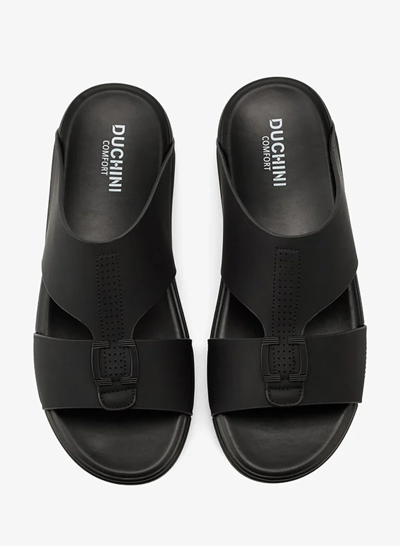 DUCHINI Men's Textured Arabic Slip-On Sandals Ramadan Collection