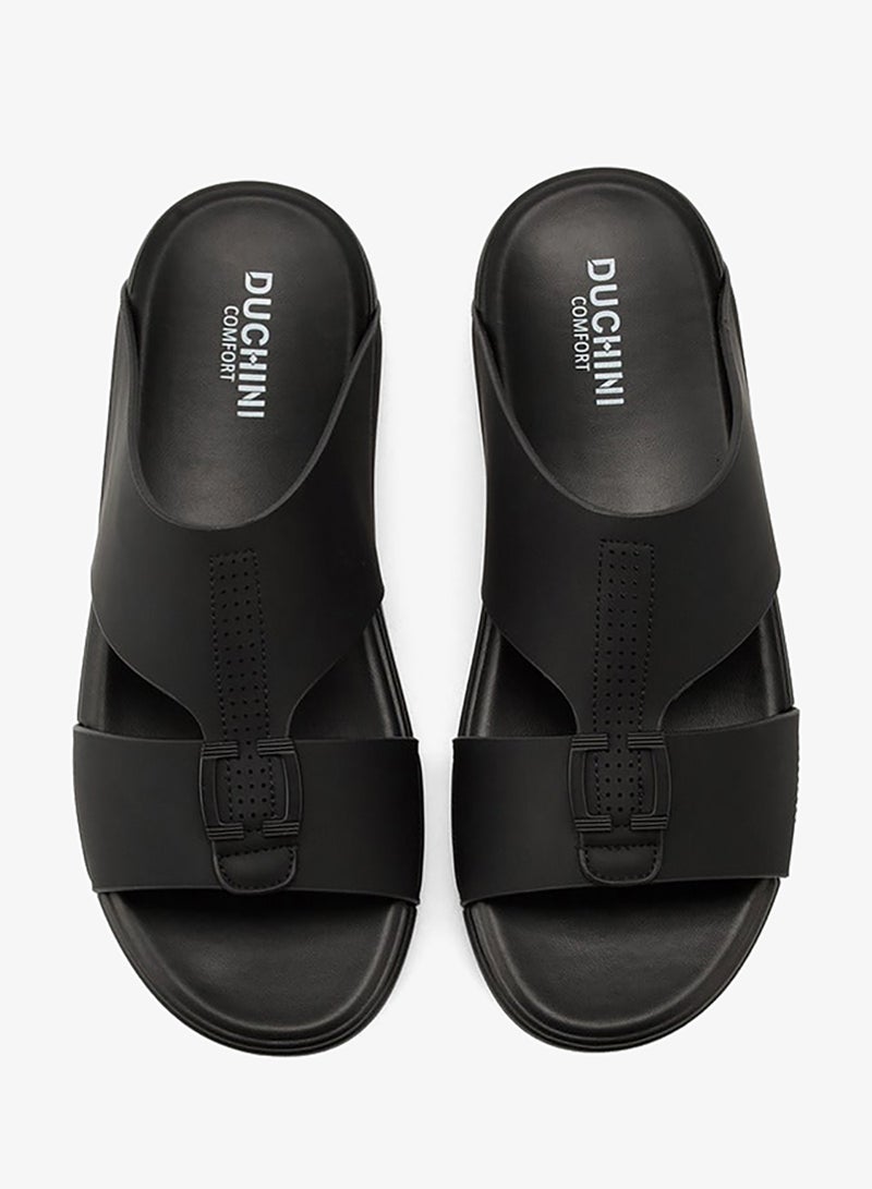 DUCHINI Men's Textured Arabic Slip-On Sandals Ramadan Collection - Image 2