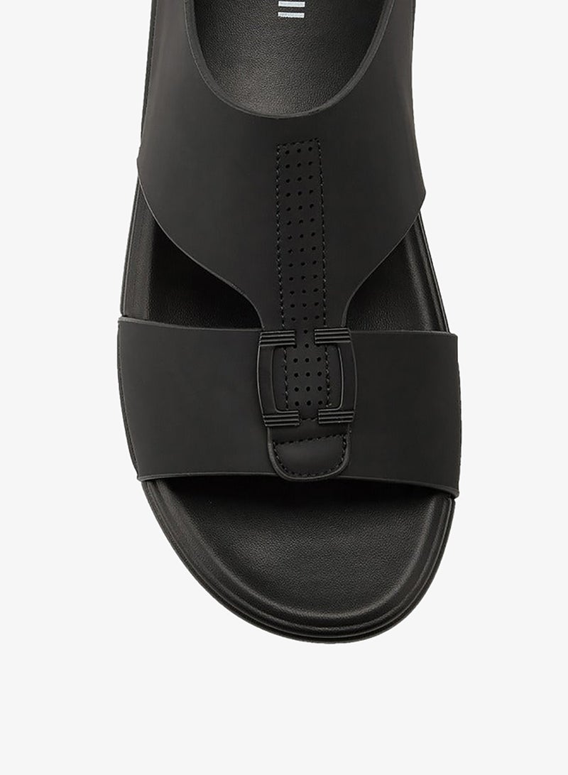 DUCHINI Men's Textured Arabic Slip-On Sandals Ramadan Collection - Image 4