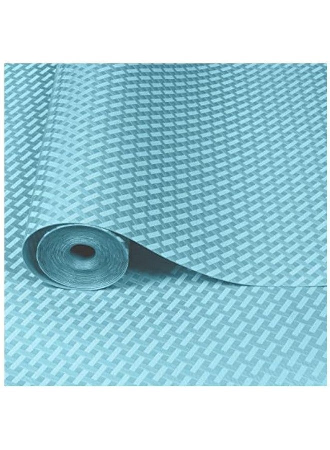 GripEasy Ethylene_Vinyl_Acetate_Eva 45 Cm X 3 M Food Grade Eva Multipurpose Shelf Liners Mat Roll For Kitchen Drawer, Mat,Cupboad Mat, Dinning Almirah (Check Texture Light Blue) - Image 1