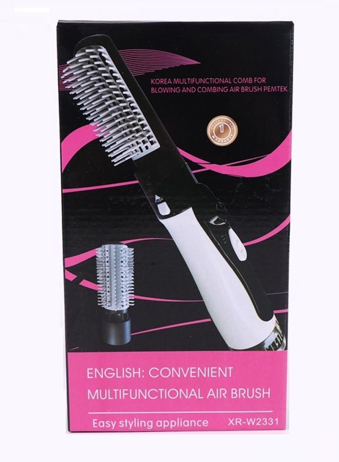 عام اثنين في واحد متعدد الوظائف مشط الساخنة HS-W2331 أسود / أبيض - Image 3