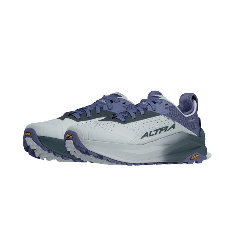 ALTRA Women's Olympus 6 Trail Running Shoe, Gray/Blue, 9 - Image 5