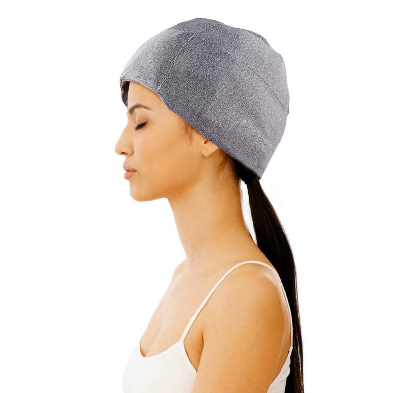 FOMI Migraine Gel Full Head Coverage Ice Hat by FOMI Care | Cranial Cold Cap | Top and Side Skull Cooling Headache and Chemo Recovery Pack | Wearable Therapy Wrap for Sinus, Stress, Pressure Pain Relief - Image 3