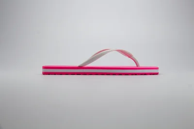 Voices Slim Women'S  Flip Flops With Square Shape Sole - Pink/White