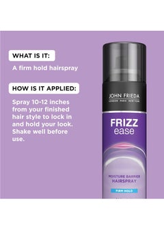 John Frieda John Frieda Frizz Ease Moisture Barrier Hairspray, Firm Hold Hairspray, Seals Out Moisture, Blocks Frizz, Protects Against Heat, and Keeps Hair Straight with Long-Lasting Hold, 12 Oz, Pack of 2  - Image 2