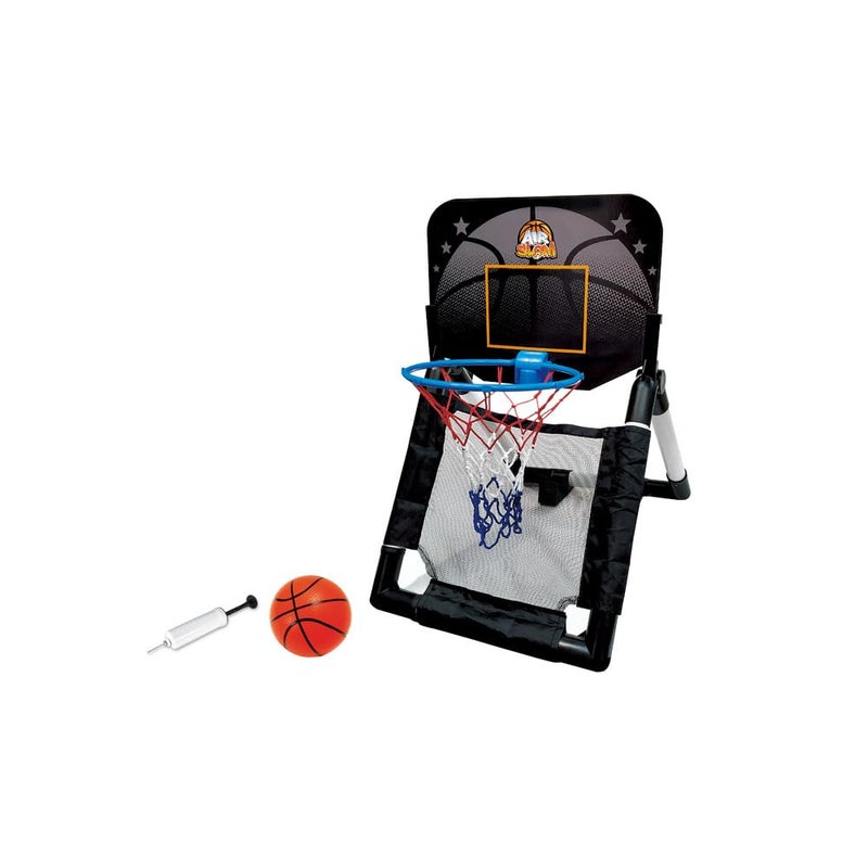 Playwell Innov8 Door to Floor Basketball Set, 30 cm Hoop, Indoor/Outdoor, Ages 5+, with Ball and Pump - Image 1