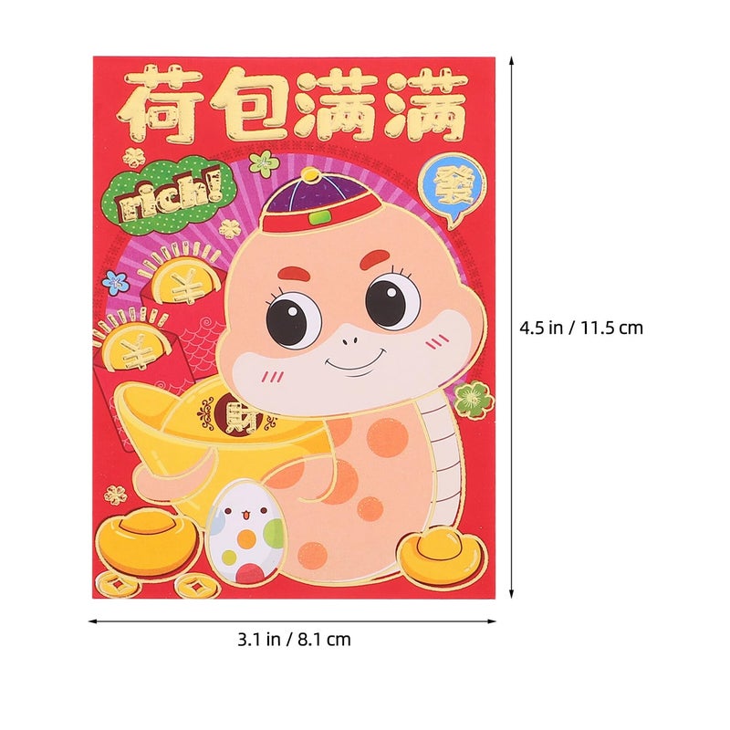 Traditional Chinese Red Envelopes For Lunar New Year 36 Pcs Red Packets For Money - Image 3