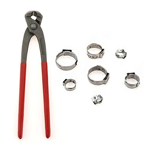 Hilitchi 70pcs Stainless Steel Single Ear Hose Clamps with Ear Clamp Pincers Kit - Image 5